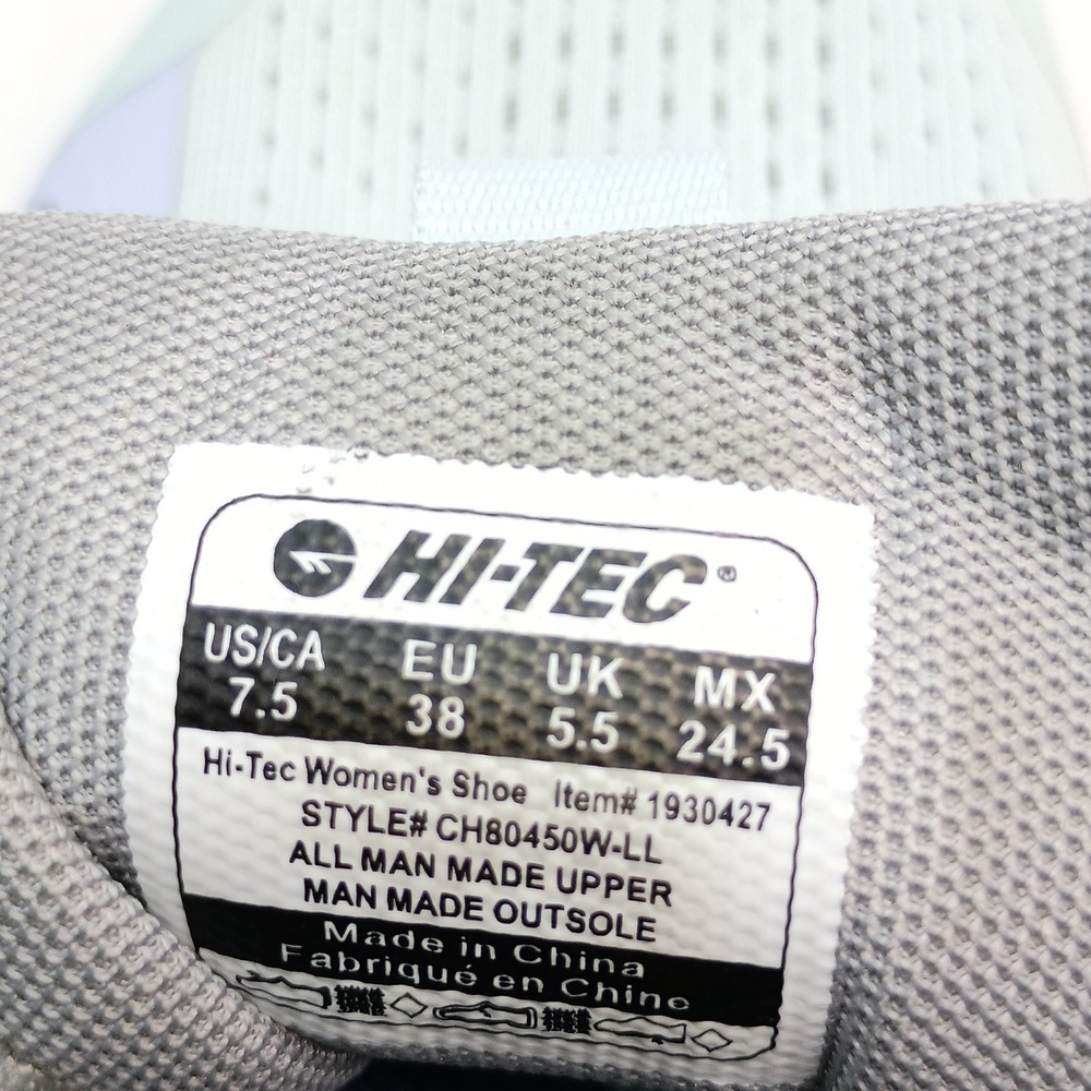 Hi-Tec CH80450W-LL Trail Running Shoes Women Size 7.5 Blue Mint Mesh Sneakers - Picture 9 of 9